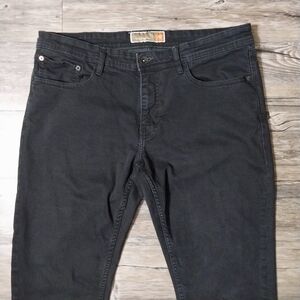 Weatherproof Vintage Slim Fit Jeans Mens 36x30 Black Denim Jeans
